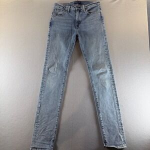 Levis 510 Skinny Jeans Mens 28x34 Light Wash Blue Denim Pants